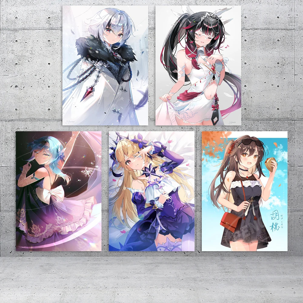 Genshin Impact Modular Pictures Keqing Home Decoration Hu Tao Wall Art Modern Canvas Anime Prints Lumine Painting Bedroom Poster
Genshin Impact Modular Pictures Keqing Home Decoration Hu Tao Wall Art Modern Canvas Anime Prints Lumine Painting Bedroom Poster
