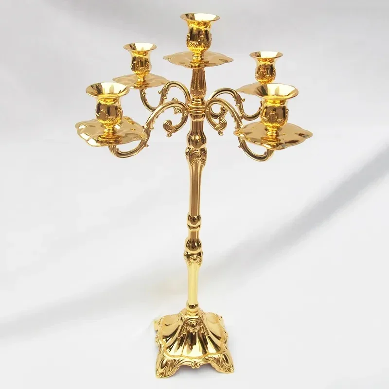 PEANDIM Luxurious 65cm Golden Metal Floor Candelabra, 5-arms Wedding Candle Holder Centerpiece Candle Stick
PEANDIM Luxurious 65cm Golden Metal Floor Candelabra, 5-arms Wedding Candle Holder Centerpiece Candle Stick