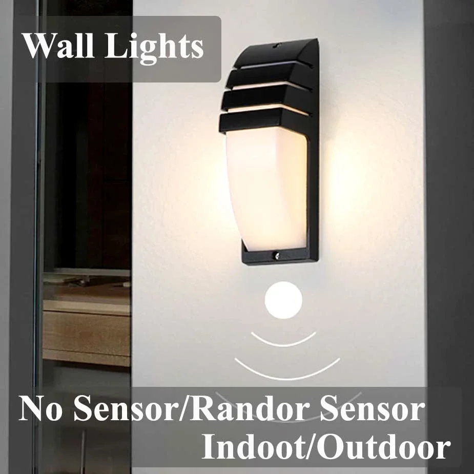 Sensor Wall Lamp Waterproof Outdoor Porch Lights Sconces Interior Lighting Terrace and Garden Decoration with Presence Sensor
Sensor Wall Lamp Waterproof Outdoor Porch Lights Sconces Interior Lighting Terrace and Garden Decoration with Presence Sensor