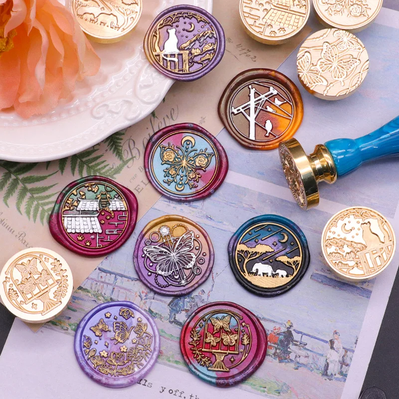 Seal Wax Stamp Fire Lacquer Animals Cat Butterfly Series Gift DIY Scrapbooking Supplies New Handbook Brass Flowers Craft 2023
Seal Wax Stamp Fire Lacquer Animals Cat Butterfly Series Gift DIY Scrapbooking Supplies New Handbook Brass Flowers Craft 2023