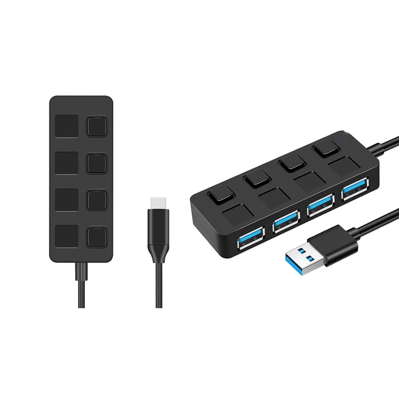 4-портовая Кнопка USB3.0 HUB Switch USB Splitter1 на 4 Hub Type-C Extender для ноутбука, компьютера, аксессуары
4-портовая Кнопка USB3.0 HUB Switch USB Splitter1 на 4 Hub Type-C Extender для ноутбука, компьютера, аксессуары