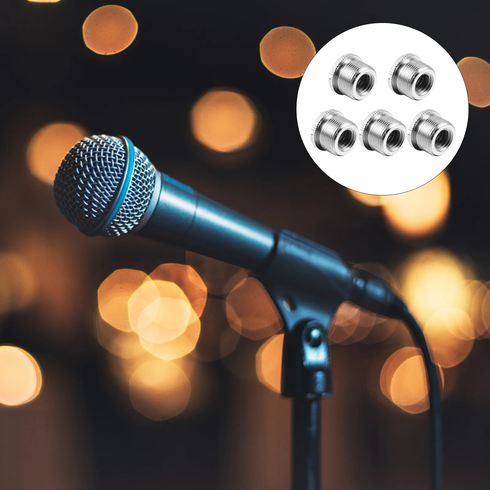 5pcs Microphone Bracket Screw Adapter 3/8 to 5/8 Mini Microphone Adapter Screw
5pcs Microphone Bracket Screw Adapter 3/8 to 5/8 Mini Microphone Adapter Screw
