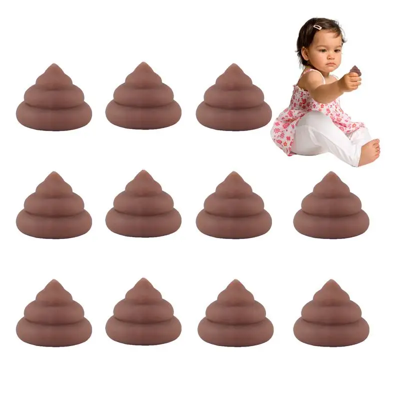 

Poop Squeeze Ball 10PCS Stretchy Sensory Toys Fidget Fake Poop Toy Soft Spoof Kawaii Toy Creative Shaped Stress Relief Prank