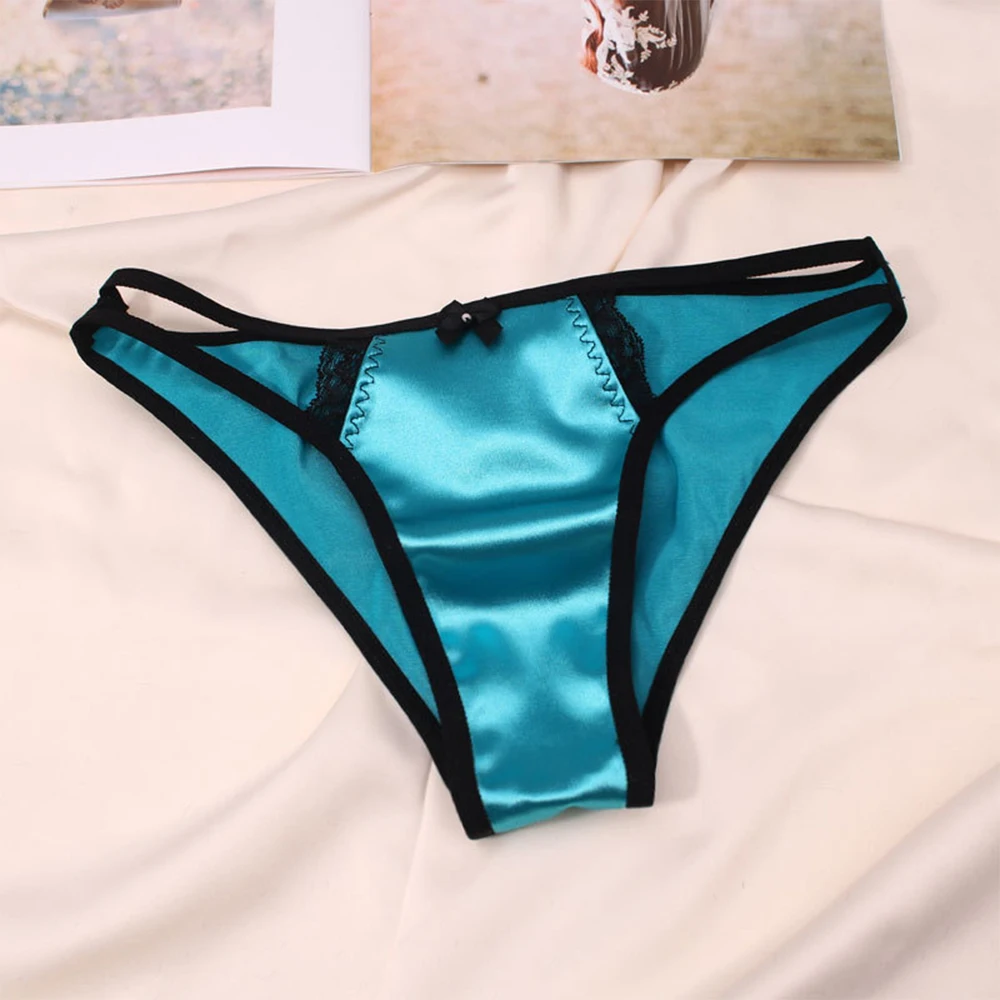 Women's Panties Lace G-string Thong Sexy Lingerie Silk Satin Underwear Hollow Out Knickers Erotic Female Lady Briefs Nightwear
Women's Panties Lace G-string Thong Sexy Lingerie Silk Satin Underwear Hollow Out Knickers Erotic Female Lady Briefs Nightwear