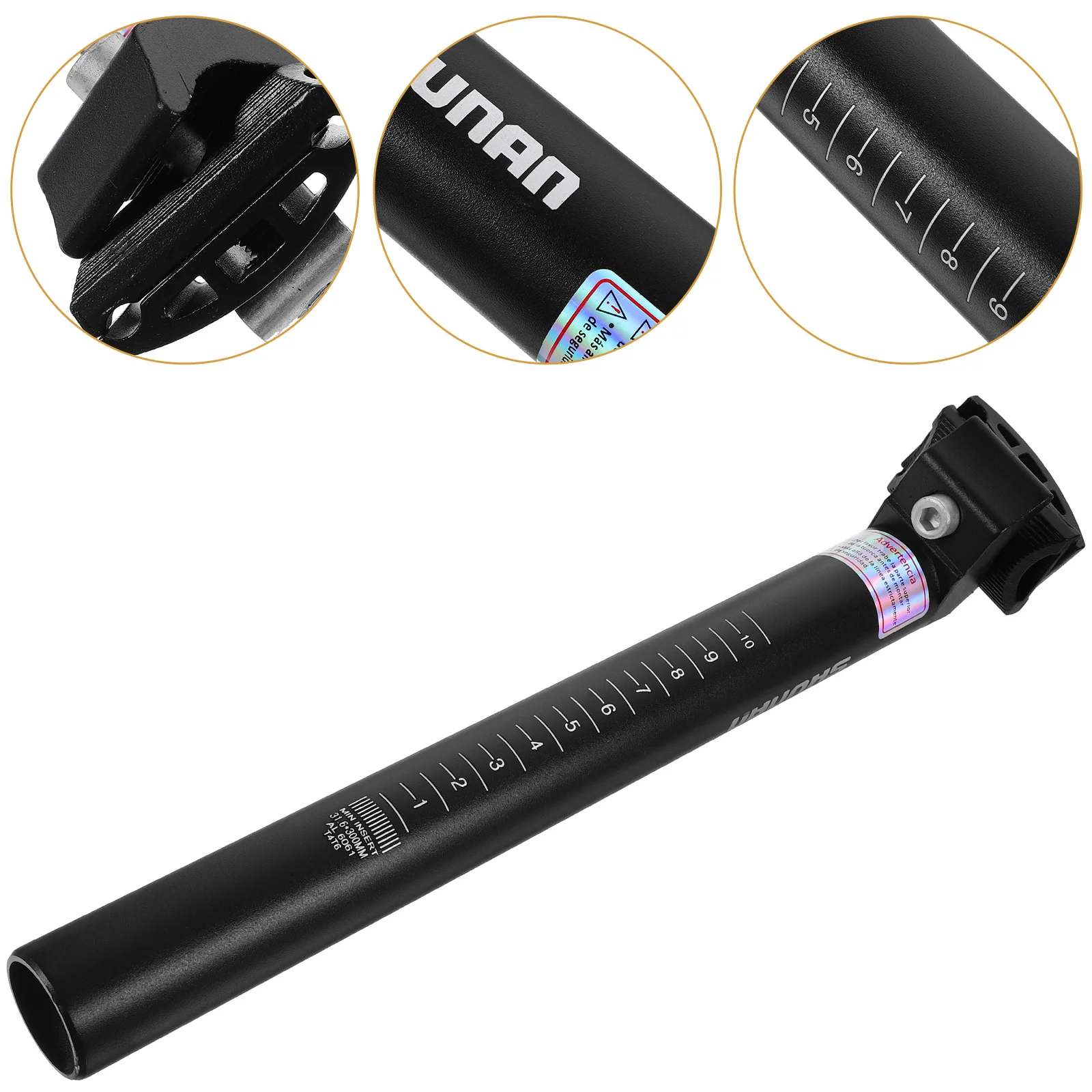 316 SeatPost 350mm Bike Seat Post Suitable for Most Mountain Bike Road Bike (Black) 
316 SeatPost 350mm Bike Seat Post Suitable for Most Mountain Bike Road Bike (Black)