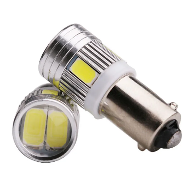 

10pcs BA9S T4W Car LED Clearance Reading Light Bulb Auto License Plate Dome Lamp 6SMD 5630 White Red Ice Blue Yellow DC12V