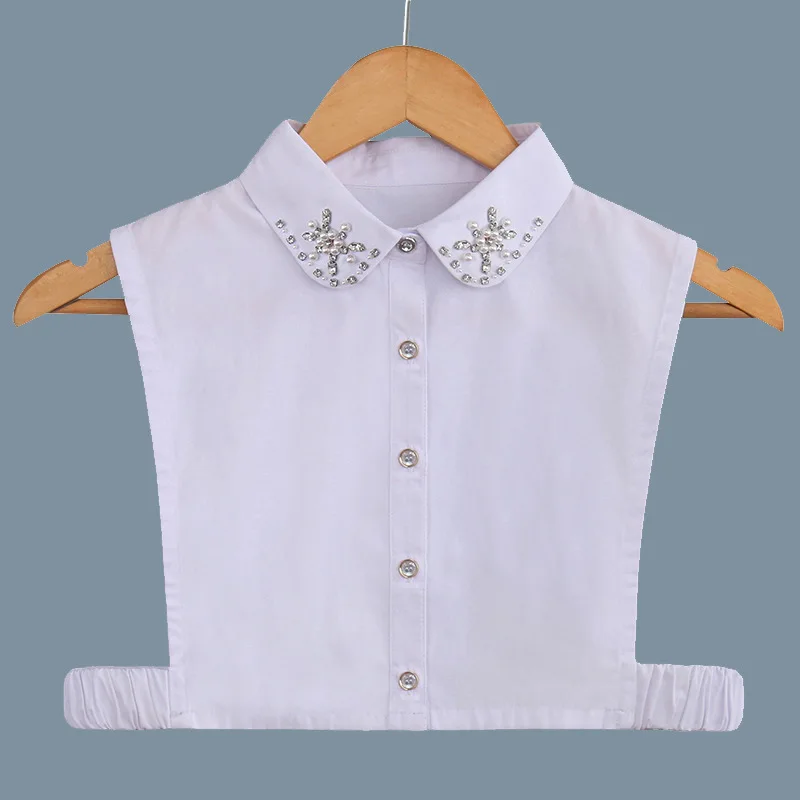 Women Solid Handmade Beads Fake Collar Female Hollow Shirt False Collar Lapel Ladies Female Detachable Collar Accessories
Women Solid Handmade Beads Fake Collar Female Hollow Shirt False Collar Lapel Ladies Female Detachable Collar Accessories