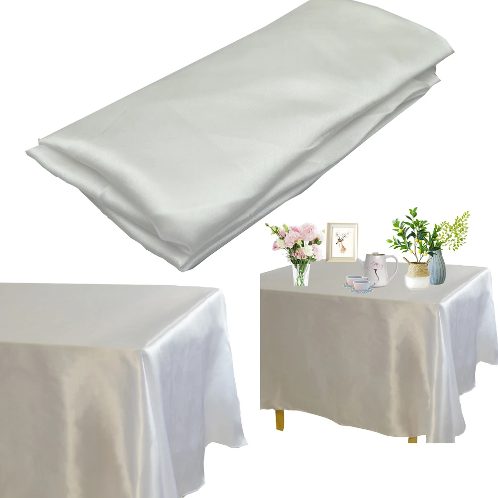 145x180cm Rectangle Satin Tablecloth Overlays Wedding Marriage Party Decoration Restaurant Dining/Coffee Christmas Table Cloth 9 Mallzona S310a693fcd294b2093de54a5a7621b42p 145x180cm Rectangle Satin Tablecloth Overlays Wedding Marriage Party Decoration Restaurant Dining/Coffee Christmas Table Cloth Mallzona