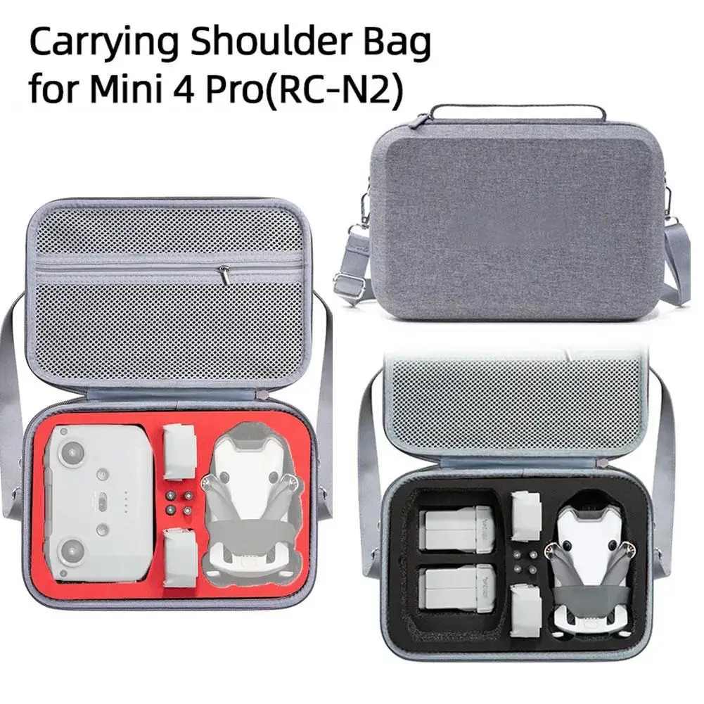 

For DJI Mini 4 Pro Fly More Combo Carry Shoulder Bag RC N2 Storage Case Battery Charge Manager Accessory Drone Bag