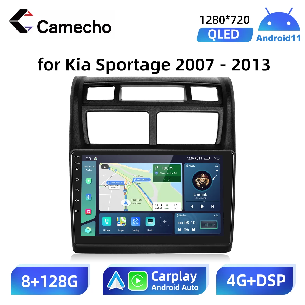 Camecho Car Electronics Radio Vehicle Android 11 Stereo for KIA Sportage 2 2007 - 2013 Automotive 2 Din Sound Multimedia Central 
Camecho Car Electronics Radio Vehicle Android 11 Stereo for KIA Sportage 2 2007 - 2013 Automotive 2 Din Sound Multimedia Central