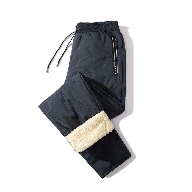 

Winter Lambswool Warm Casual Pants Men's Thick Windproof Sweatpants Y2K Youth Style Jogging Pants Men Plus Size Cotton Pants 8XL