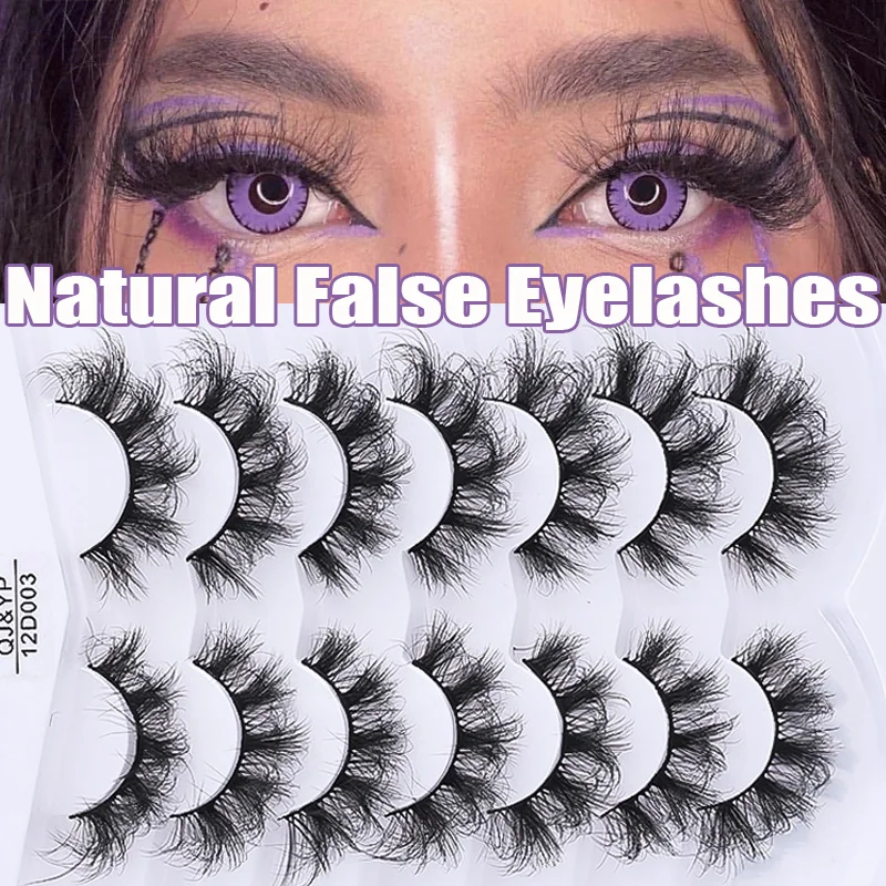 Natural False Eyelashes 7 Pairs Dramatic 3D Mink Lashes Thick Wispy Fluffy Dramatic Fake Eyelash Extension Faux Cils Makeup
Natural False Eyelashes 7 Pairs Dramatic 3D Mink Lashes Thick Wispy Fluffy Dramatic Fake Eyelash Extension Faux Cils Makeup
