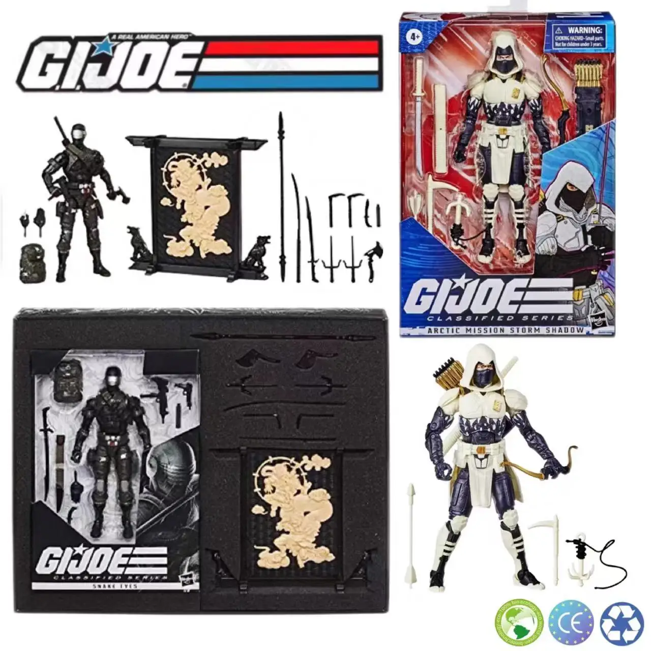 

G.I.Joe Snake Eyes Deluxe Edition Storm Shadow Snake Supreme Cobra Commander Ko Action Figure Collectible Model Toys Kids Gifts