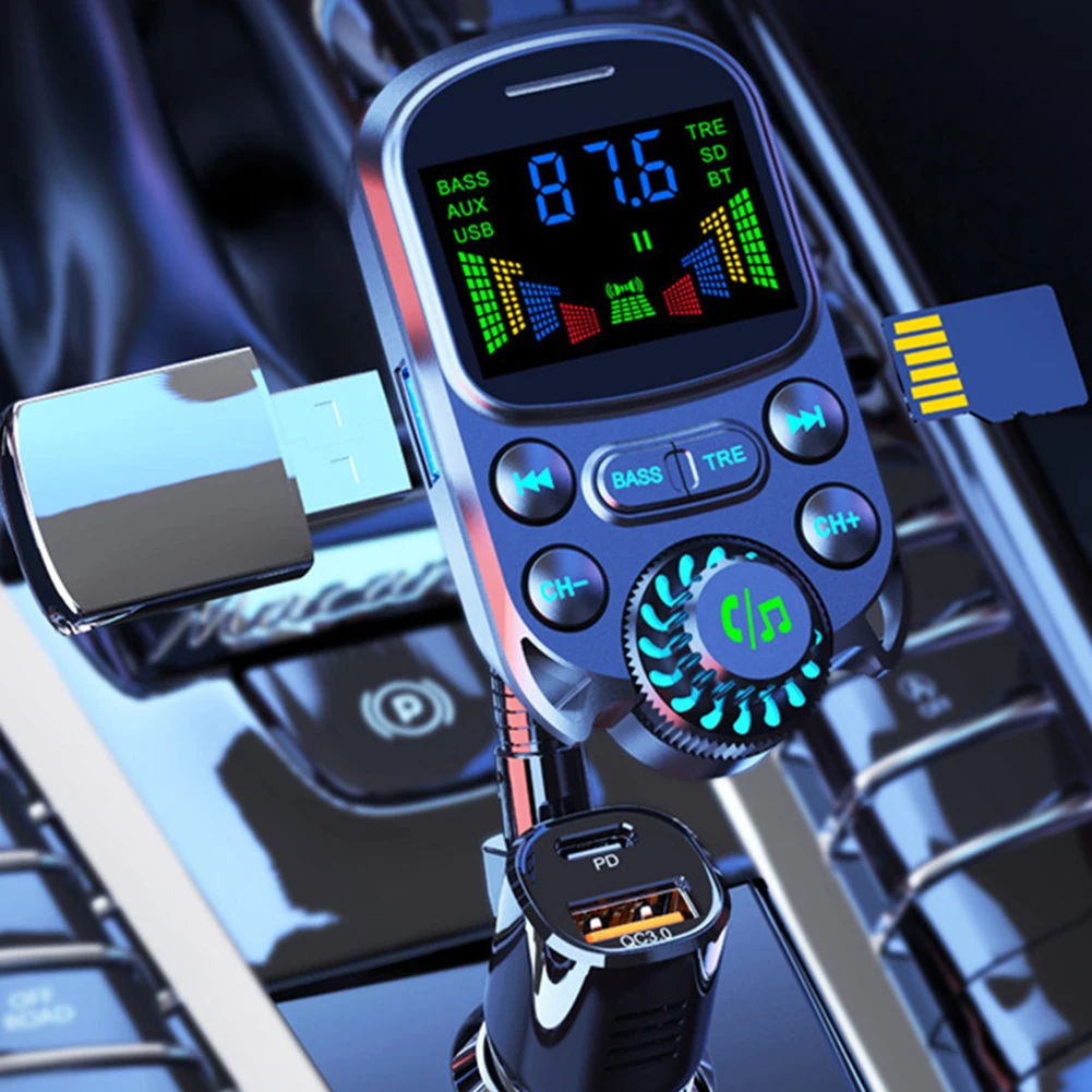 Accessories FM Transmitter LED Large Display Universal 1Pcs 87.5-108MHz Car Adapter 5.3 With Color FM Transmitter
Accessories FM Transmitter LED Large Display Universal 1Pcs 87.5-108MHz Car Adapter 5.3 With Color FM Transmitter