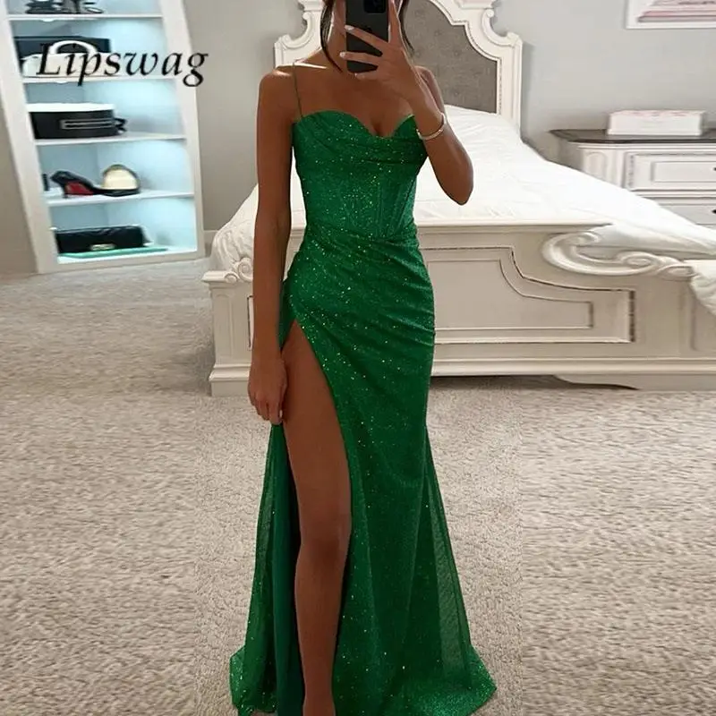 Fashion Solid Color Slim High Split Maxi Dress Summer Sexy Sling Shiny Party Dress Ladies Elegant Tube Top Backless INS Dresses
Fashion Solid Color Slim High Split Maxi Dress Summer Sexy Sling Shiny Party Dress Ladies Elegant Tube Top Backless INS Dresses