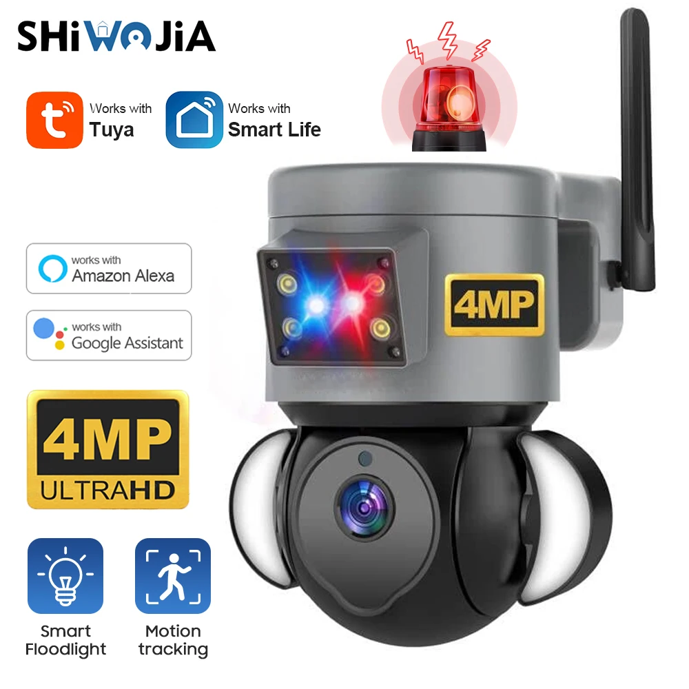 SHIWOJIA WIFI IP Camera 4MP 2K TUYA PTZ Security Protection Speed Dome Wireless Video Alarm Surveillance Outdoor Siren Kamera
SHIWOJIA WIFI IP Camera 4MP 2K TUYA PTZ Security Protection Speed Dome Wireless Video Alarm Surveillance Outdoor Siren Kamera