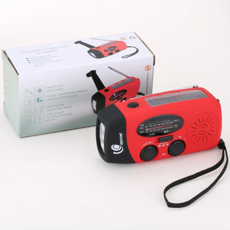 High Quality 2000mah Rechargeable Usb Disaster Prevention First Aid Radio Wholesale Solar Hand Crank Emergency Radio
High Quality 2000mah Rechargeable Usb Disaster Prevention First Aid Radio Wholesale Solar Hand Crank Emergency Radio
