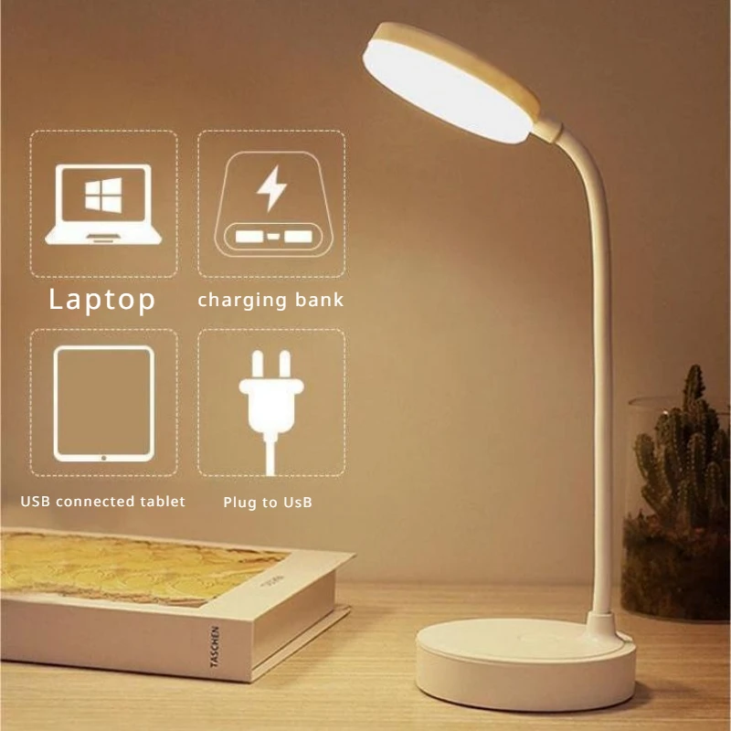 Table Lamp USB Plug Rechargeable Desk Lamp Bed Reading Book Night Light LED 3 Modes Dimming Eye Protection Light Bedside Lamp
Table Lamp USB Plug Rechargeable Desk Lamp Bed Reading Book Night Light LED 3 Modes Dimming Eye Protection Light Bedside Lamp