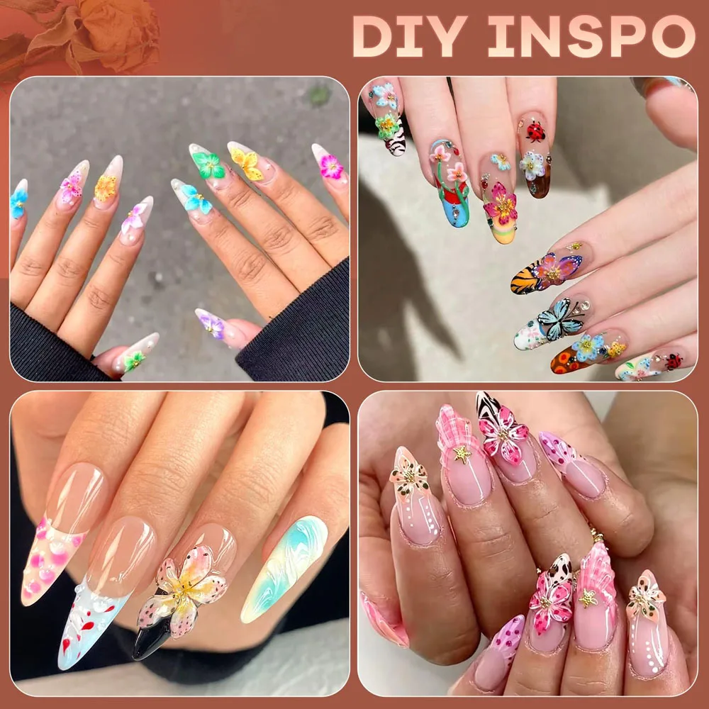 100pcs Mixed Jelly hibiscus&Leopard Lily Flower nail charms 3D Resin Peach blossom five petal flower design DIY Spring nail deco 31 S3113d3f84c2341419ddfefd51a52d799r