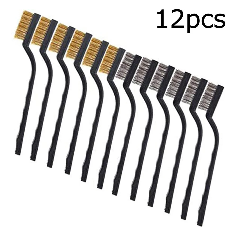 12pcs Small Wire Brush Set Stainless Steel Wire Brush Polishing Detail Brushes DIY Paint Rust Remover Cleaning Tool
12pcs Small Wire Brush Set Stainless Steel Wire Brush Polishing Detail Brushes DIY Paint Rust Remover Cleaning Tool