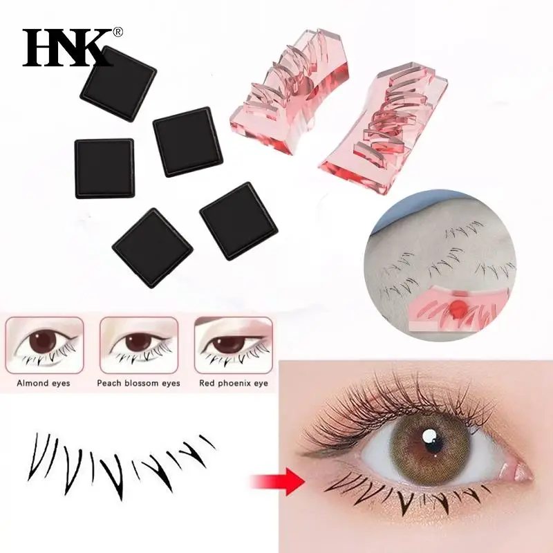 

Diy Lower Lashes Extension Seal Ink Stamp False Eyelashes Applicator Makeup Tool For Beginner Natural Simulation Mascara