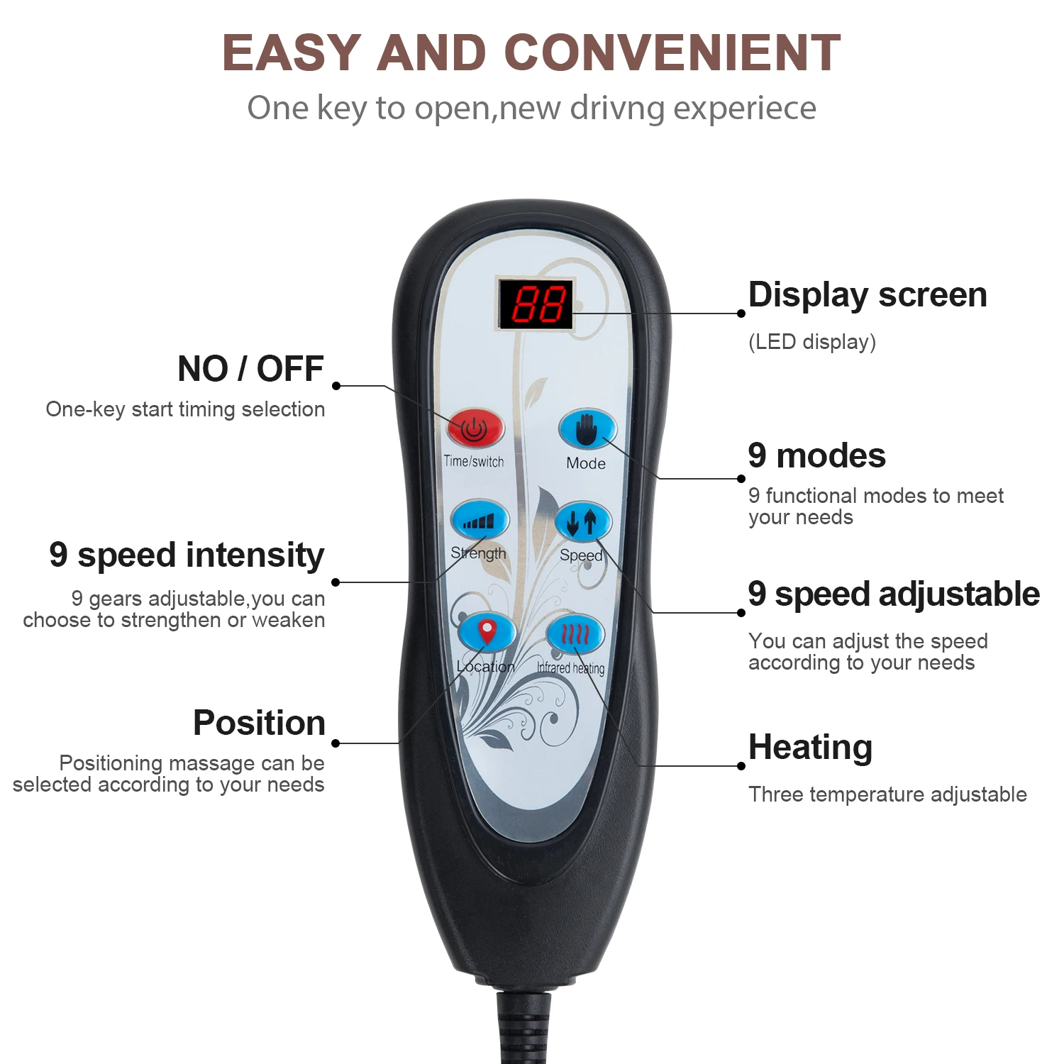 Back Massager With Heat - Chair Massager 4