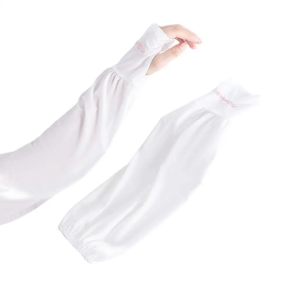 

Summer Loose Sunscreen Driving Ice Silk Sleeve Female Long Length UV Protection Sleeve Arm Arm Glove Ice Sleeve 2024