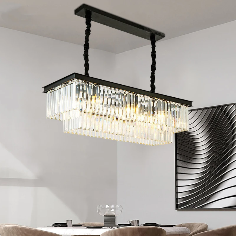 American Retro Chandelier Gold Black Square Metal Led Pendant Light Chain Hanging Lustre K9 Crystal Suspension Lighting Fixtures
American Retro Chandelier Gold Black Square Metal Led Pendant Light Chain Hanging Lustre K9 Crystal Suspension Lighting Fixtures