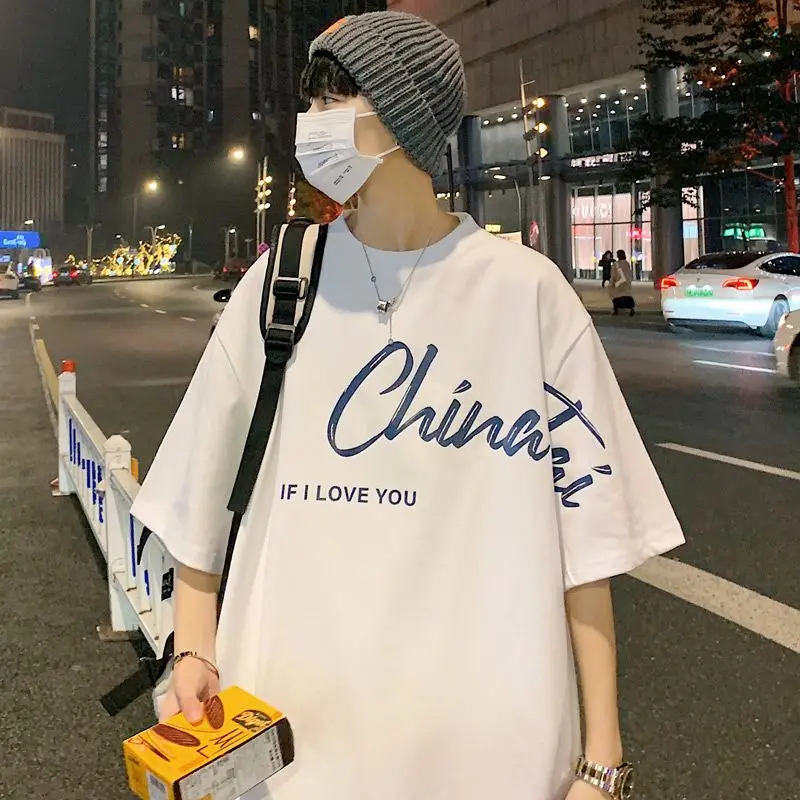 Korean style hiphop letter graffiti round neck t-shirt men short-sleeved trendy brand y2k summer couple style versatile handsome
Korean style hiphop letter graffiti round neck t-shirt men short-sleeved trendy brand y2k summer couple style versatile handsome