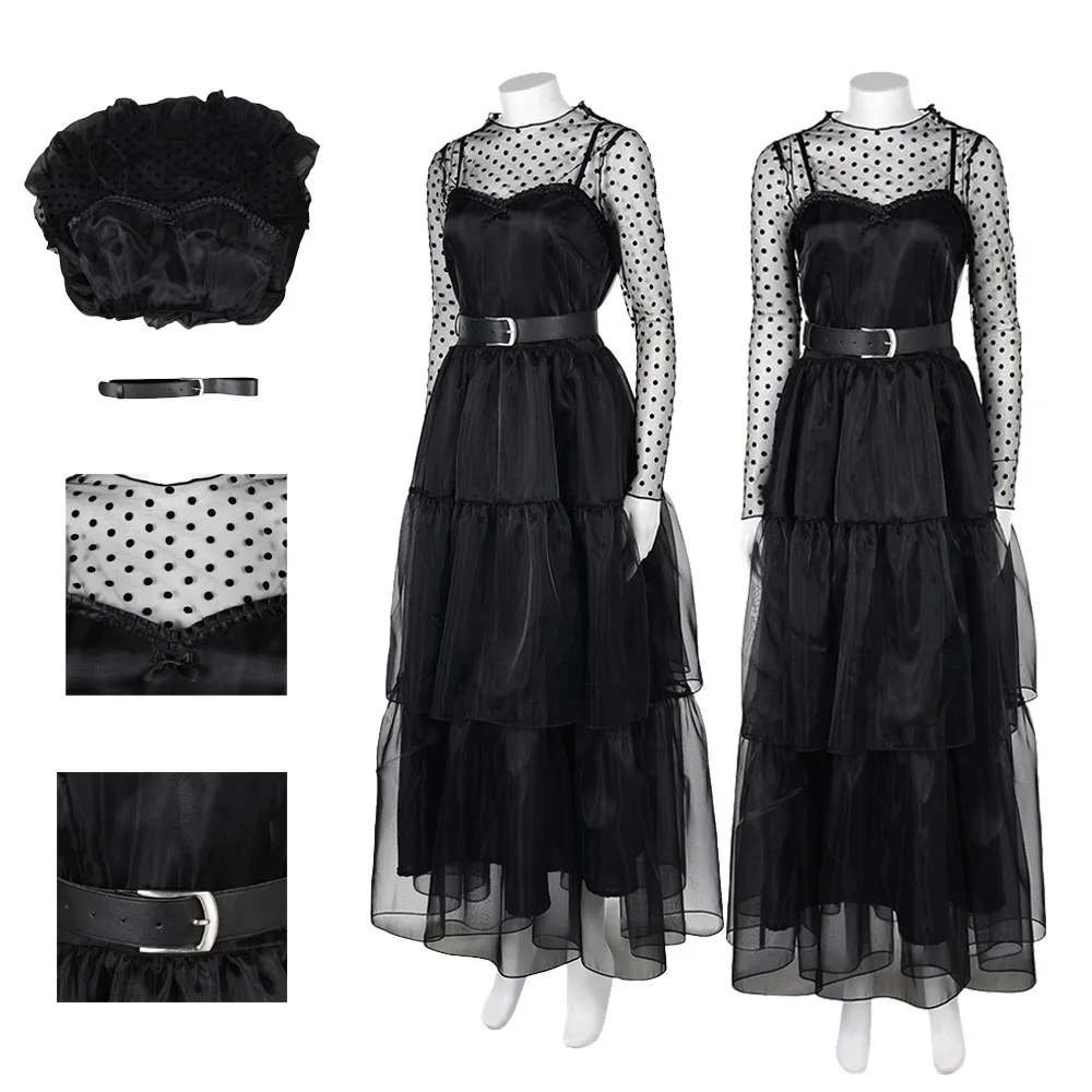 Movie Lisa (2024 ) Cosplay Costume Frankenstein Misty Black Dress Women Female Adult Outfits Halloween Carnival Party Role Suit
Movie Lisa (2024 ) Cosplay Costume Frankenstein Misty Black Dress Women Female Adult Outfits Halloween Carnival Party Role Suit
