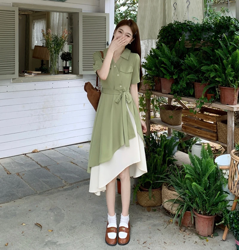 Irregular dress, women's design sense, polo shirt skirt, high-end feeling, temperament, waist reduction, slimming long skirt
Irregular dress, women's design sense, polo shirt skirt, high-end feeling, temperament, waist reduction, slimming long skirt