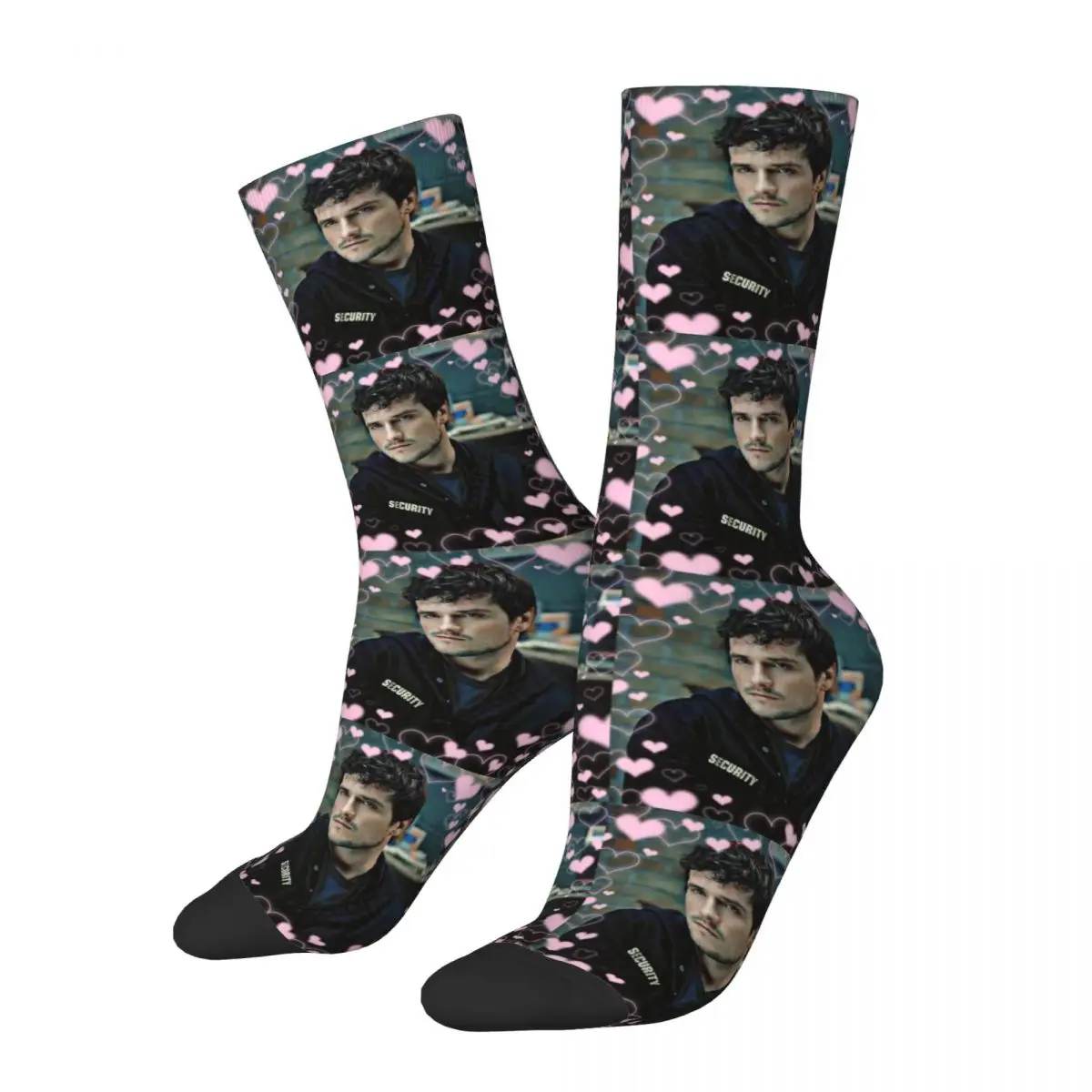 

Счастливые забавные мужские носки, сумасшедшие Джош хутчерсон, носочки с мемами из полиэстера, высококачественные женские чулки, весна, лето, осень, зима