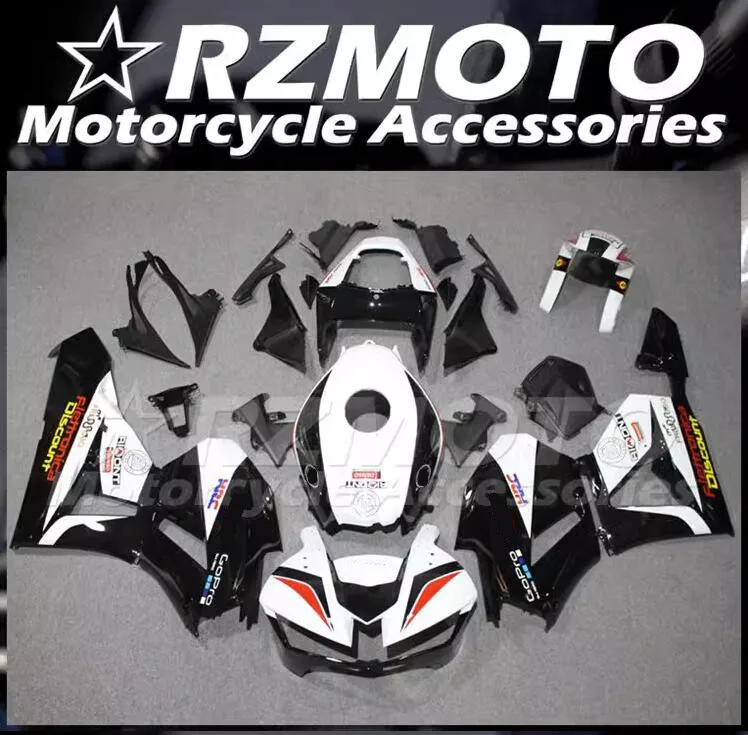 Новый комплект обтекателей из АБС-пластика, подходит для HONDA CBR600RR F5 2013 2014 2015 2016 2017 13 14 15 16 17 18, кузов черного и белого цвета на заказ 
Новый комплект обтекателей из АБС-пластика, подходит для HONDA CBR600RR F5 2013 2014 2015 2016 2017 13 14 15 16 17 18, кузов черного и белого цвета на заказ
