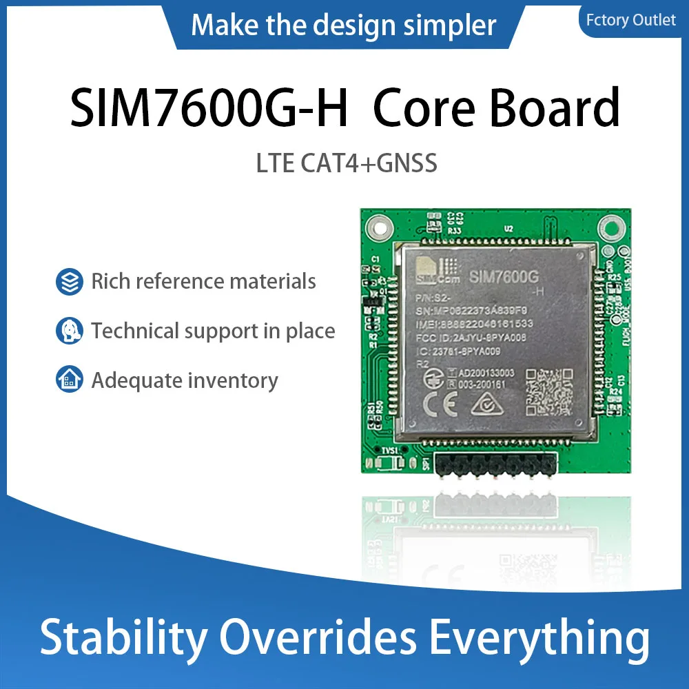 SIM7600G H Breakout Board, SIM7600G-H CAT4 Kits,SIM7600G-H Module Board 
SIM7600G H Breakout Board, SIM7600G-H CAT4 Kits,SIM7600G-H Module Board