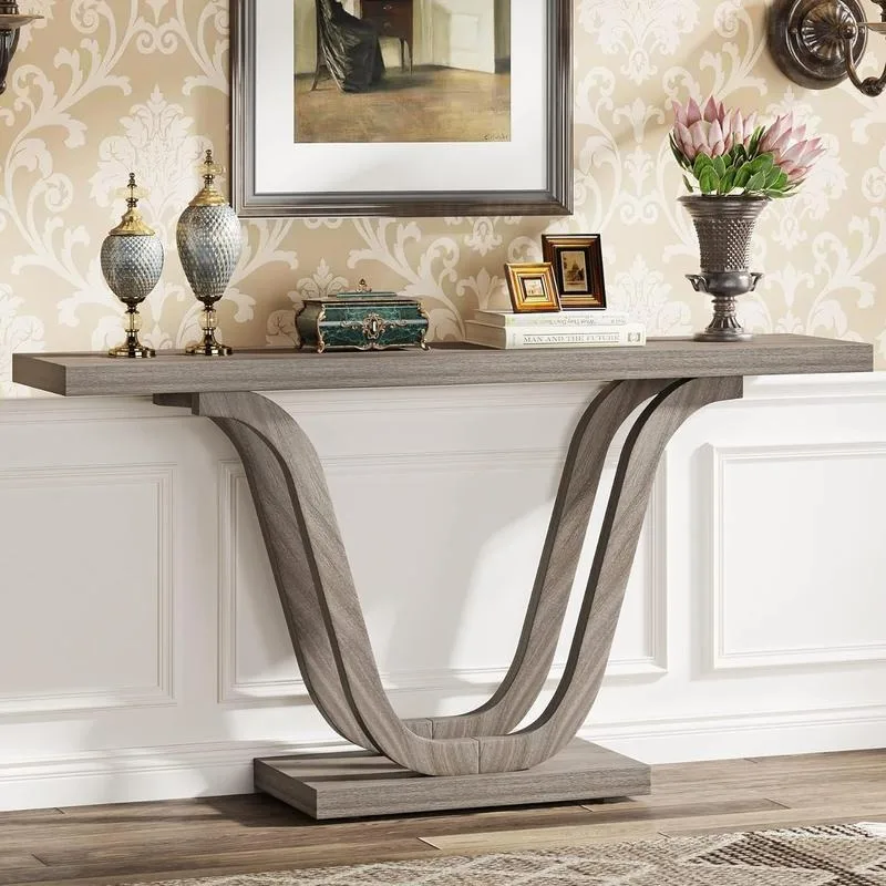 Tribesigns 55" Farmhouse Console Table: Farmhouse Wood Sofa Entryway Table, Rustic Industrial Hallway, Foyer and Living Room Tab
Tribesigns 55" Farmhouse Console Table: Farmhouse Wood Sofa Entryway Table, Rustic Industrial Hallway, Foyer and Living Room Tab