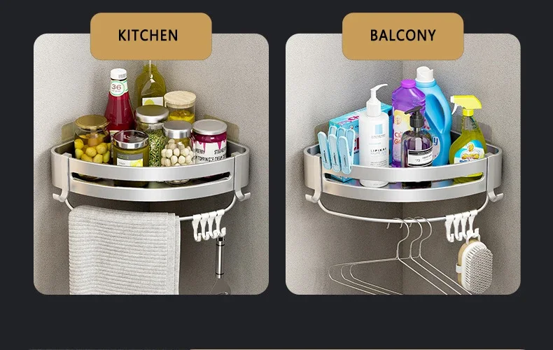 Aluminum Wall Mounted Bathroom Organizer Aluminum Wall Mounted Bathroom Organizer