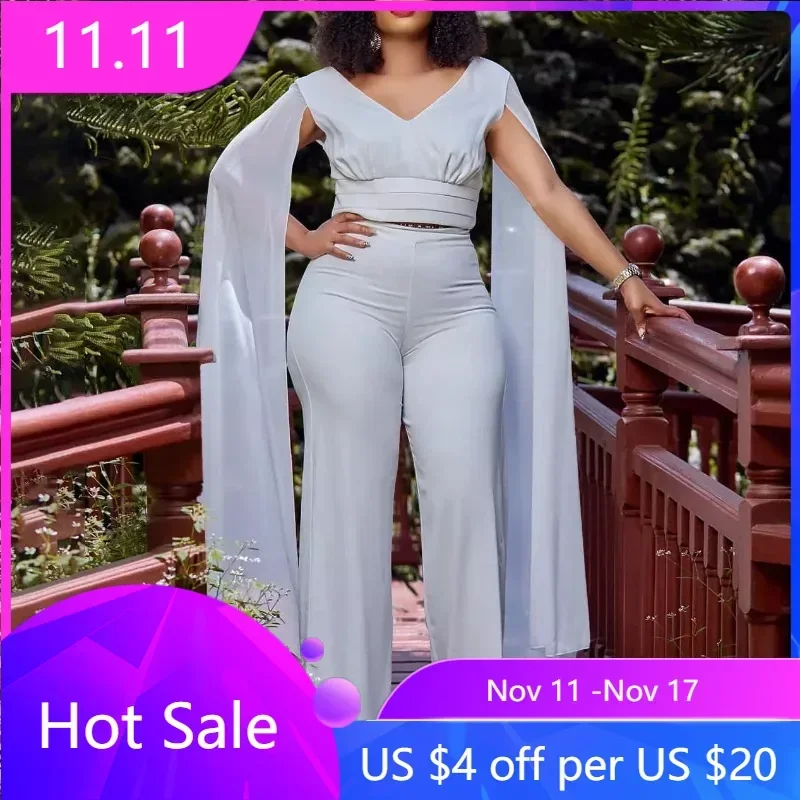 Одежда в африканском стиле для женщин, 2 предмета, Осенний элегантный костюм в африканском стиле с V-образным вырезом, красный, черный, белый топ и брюки, подходящие комплекты, африканские наряды Дашики
Одежда в африканском стиле для женщин, 2 предмета, Осенний элегантный костюм в африканском стиле с V-образным вырезом, красный, черный, белый топ и брюки, подходящие комплекты, африканские наряды Дашики