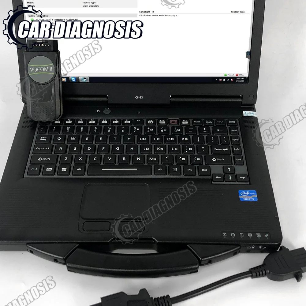 For-volvo VOCOM II truck excavator diagnostic tool VOCOM 2 mini 88894200 Supports EUR6 FH/FM4 Premium Tech Tool+CF53 Laptop
For-volvo VOCOM II truck excavator diagnostic tool VOCOM 2 mini 88894200 Supports EUR6 FH/FM4 Premium Tech Tool+CF53 Laptop