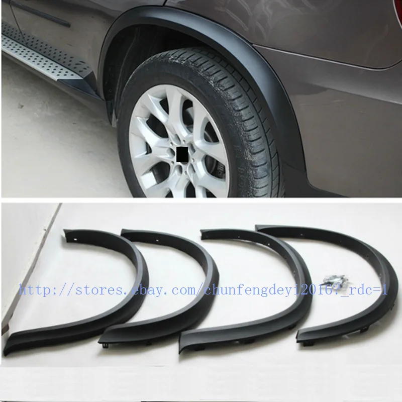 

4pcs ABS Wheel eyebrow Fender Trim Long for OEM OE style BMW X5 E70 2006- 2013 car accessories