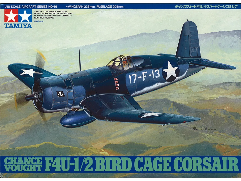 Tamiya 61046 Airplane Model Building Kits 1/48 Scale F4U-1/2 BIRD CAGE CORSAIR Aircraft Assembly Toy
Tamiya 61046 Airplane Model Building Kits 1/48 Scale F4U-1/2 BIRD CAGE CORSAIR Aircraft Assembly Toy