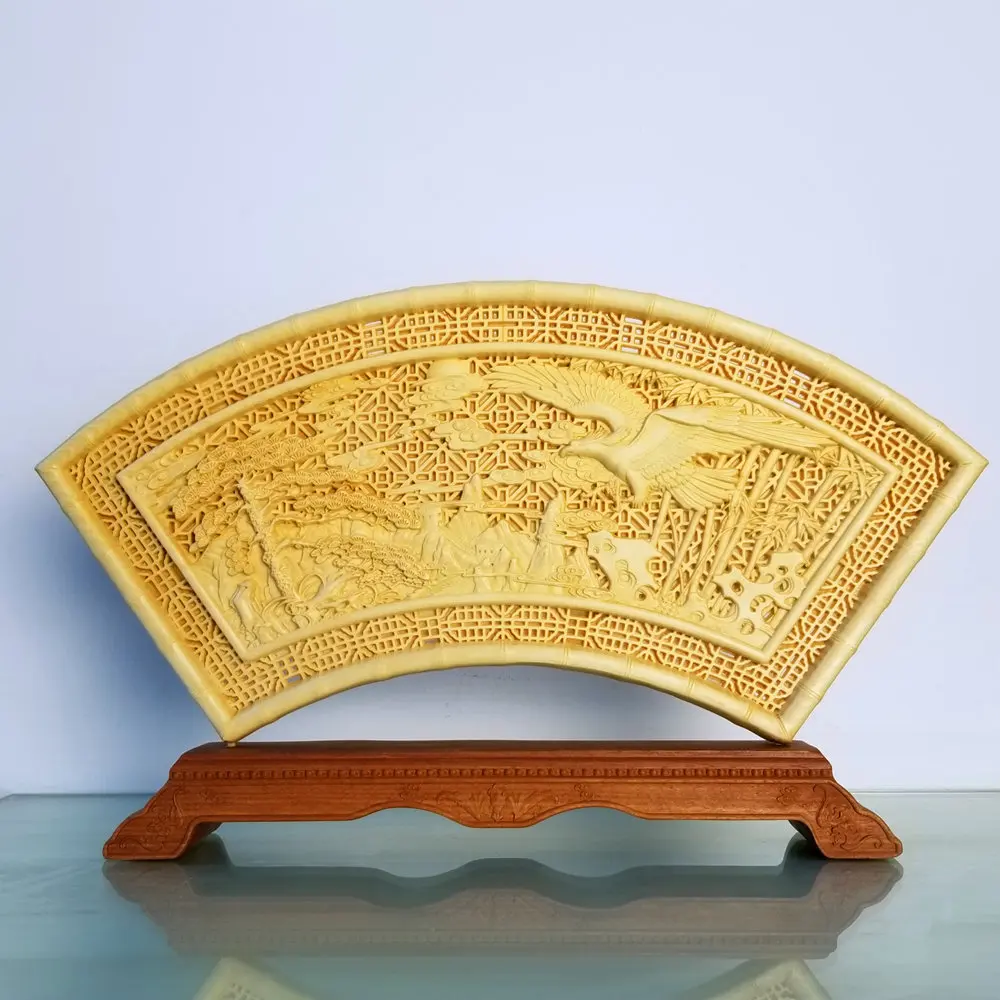 Eagle Fan Shaped Wooden Sculpture Ornaments Eight Cents Across The Sea Chinese Legend Figure Home Decorations
Eagle Fan Shaped Wooden Sculpture Ornaments Eight Cents Across The Sea Chinese Legend Figure Home Decorations