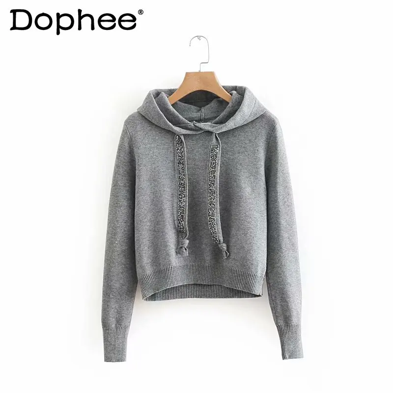 Autumn 2022 Bright Striped Knitted Sweater Women Winter Sweater Hooded Loose-fitting
Autumn 2022 Bright Striped Knitted Sweater Women Winter Sweater Hooded Loose-fitting