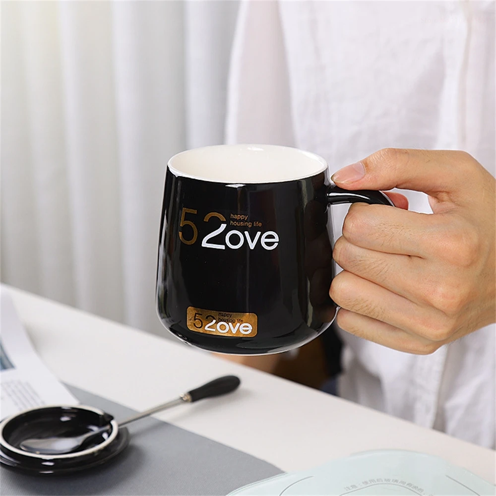 

Creative Fashion Ceramic Mug Cup office Personalized Coffee Milk Cup Present Cute Gift Porcelain Kung Fu Tea Pottery Drinkware