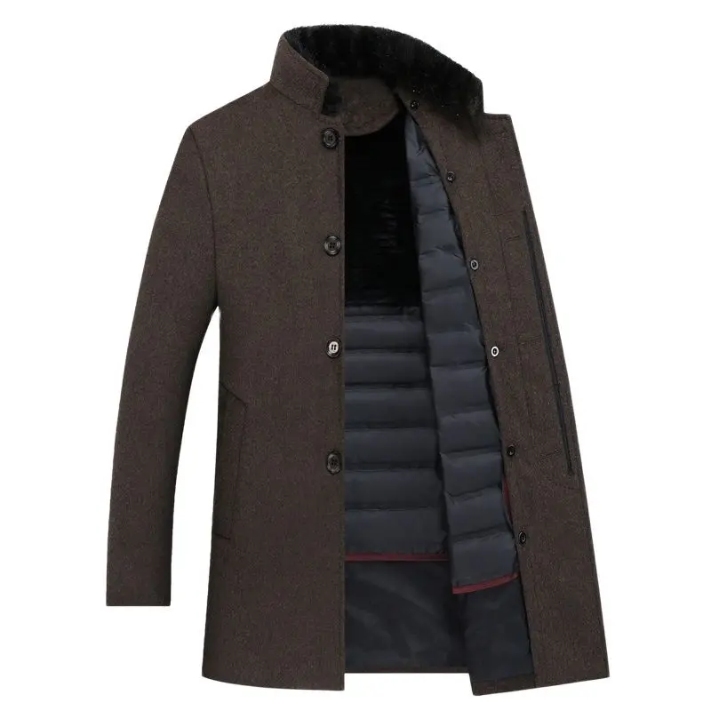 BATMO new arrival winter 90% white duck down liner thicked wool trench coat men,men's wool jackets,men's wool warm coat 8866
BATMO new arrival winter 90% white duck down liner thicked wool trench coat men,men's wool jackets,men's wool warm coat 8866