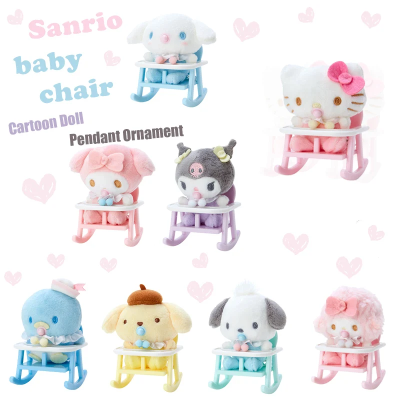 Kawaii Sanrio Hello Kitty Kuromi My Melody Cinnamoroll Baby Rocker Chair Toy Cute Girls Bedroom Cartoon Doll Ornament Anime Gift
Kawaii Sanrio Hello Kitty Kuromi My Melody Cinnamoroll Baby Rocker Chair Toy Cute Girls Bedroom Cartoon Doll Ornament Anime Gift