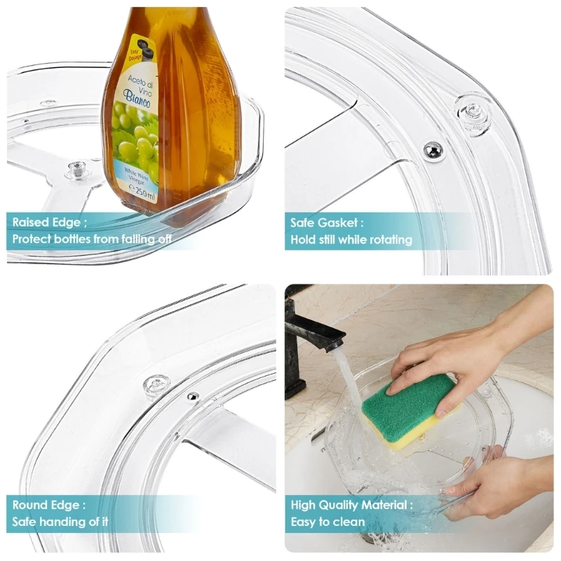 4Pcs Holder Fridge and Cupboard Round Rack Turntable Organiser Condiment Holder For Kitchen DropShip
4Pcs Holder Fridge and Cupboard Round Rack Turntable Organiser Condiment Holder For Kitchen DropShip