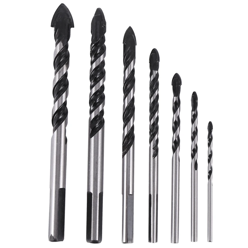 

Tungsten Carbide Drill Bit Set For Porcelain Ceramic Tile, Concrete, Brick Wall, Glass, Mirrors, Plastic Masonry And Wood (3 4 5
