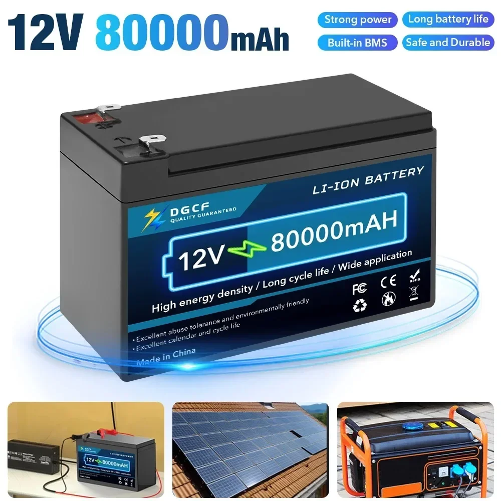 12V 80Ah LiIon Electric Vehicle Lithium Battery 18650 Battery Pack 9V-12V 60Ah 80Ah Built-in BMS 30A High CurrentUpgraded
12V 80Ah LiIon Electric Vehicle Lithium Battery 18650 Battery Pack 9V-12V 60Ah 80Ah Built-in BMS 30A High CurrentUpgraded
