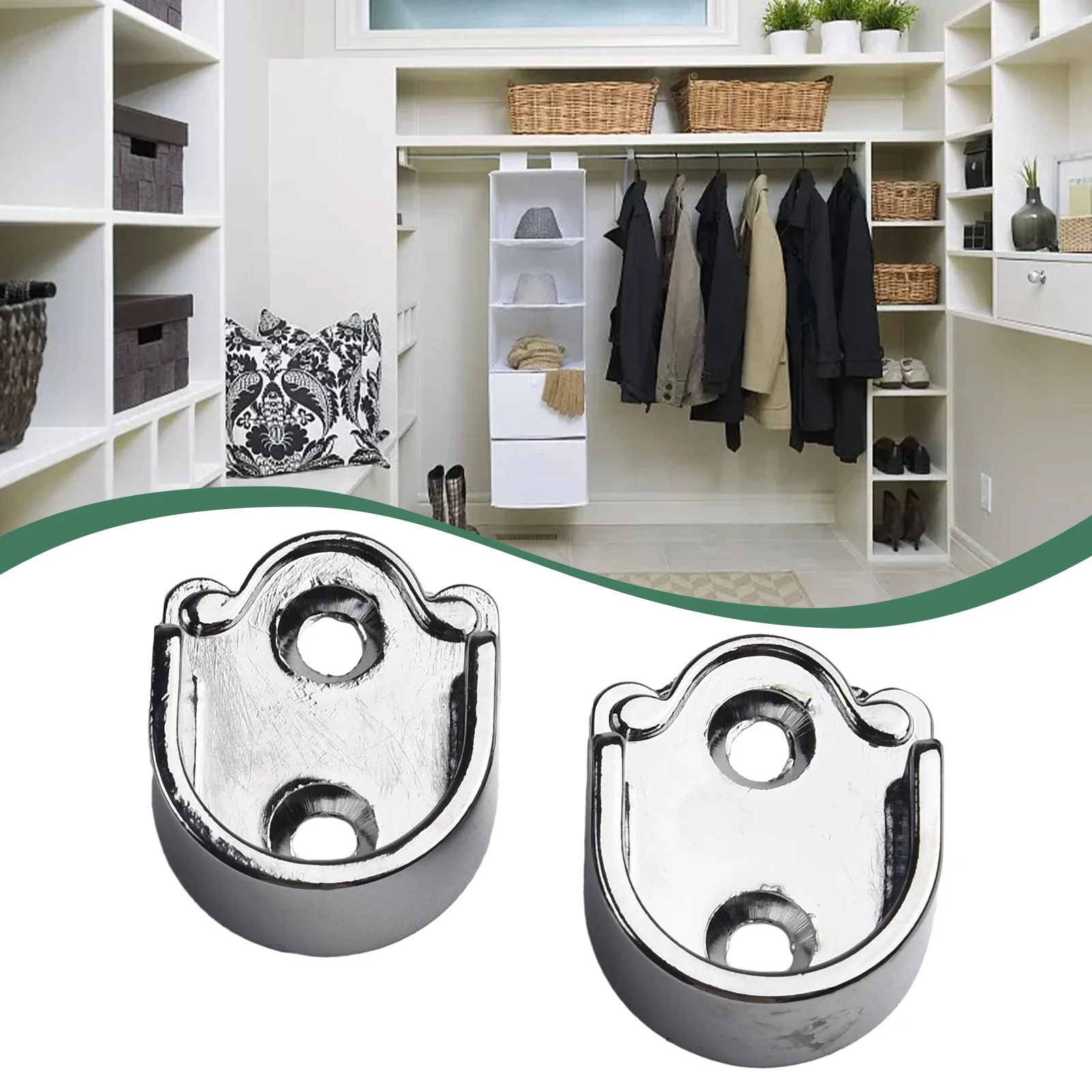 Reliable Hanging Support, 2Pcs Wardrobe Rail Hanger Rod Socket Support Tube, Round End Bracket Holder for Chifforobe
Reliable Hanging Support, 2Pcs Wardrobe Rail Hanger Rod Socket Support Tube, Round End Bracket Holder for Chifforobe