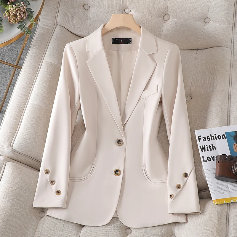 

Women New Korean Womans Blazers and Jackets Office Lady Casual Blazer Coat Luxury Stylish Elegant Single Breasted Coats